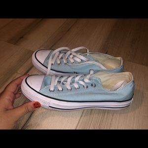 Blue teal converse
